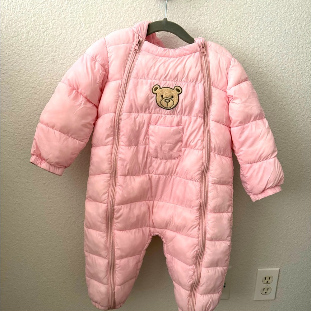 Pink Toddler Winter Romper snow Jumpsuit